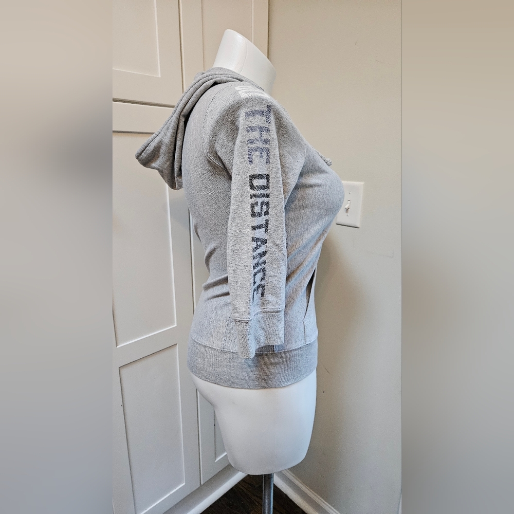 Aerie Fit US Medium Gray Hooded Top - Picture 7 of 7